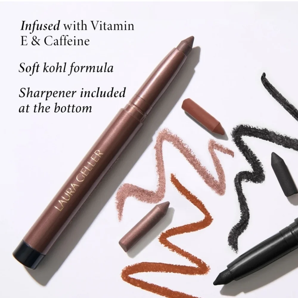 Laura Geller Kajal Longwear Eyeliner: Deep Black Kohl, NIB